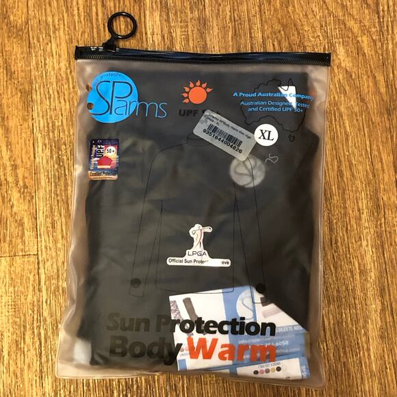 SParms Men’s Black High Neck Long Sleeve Sun Protection Body Warm Top Size XL - Picture 4 of 13